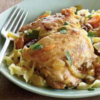 Bistro Braised Chicken Recipe | MyRecipes image