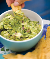 Guacamole and Chips Recipe - Real Simple image