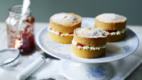 Mini Victoria sponge cakes recipe - BBC Food image