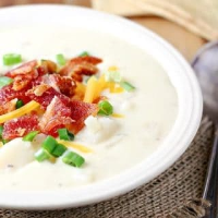 Cream Cheese Potato Soup - Let's Dish Recipes image