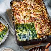 Vegetarian Lasagne Recipe With Kale, Ricotta and Leek image