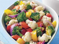 Chunky Vegetable Salad Recipe | MyRecipes image