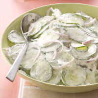 Creamy Dilled Cucumber Salad Recipe: How to Make It image