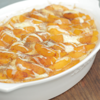 Overnight Peaches-and-Cream French Toast Recipe image