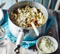 One-pot chicken & mushroom risotto recipe - BBC Good Food image