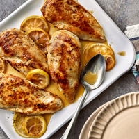 Baked Lemon-Pepper Chicken Recipe - EatingWell image