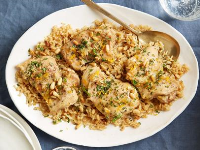Baked Orange Chicken and Brown Rice Recipe | Food Netw… image