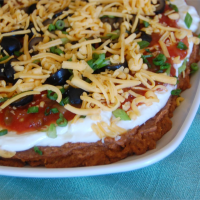 RECIPE FOR 7 LAYER DIP WITH BEANS RECIPES