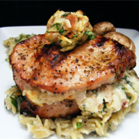 Pork Chops Stuffed with Smoked Gouda and Bacon Recipe ... image