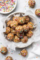 Birthday Cake Protein Balls - Life Made Sweeter image