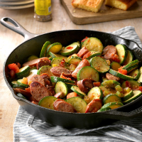 Skillet Zucchini and Sausage Recipe: How to Make It image