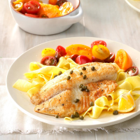 Tilapia with Lemon Caper Sauce Recipe: How to Make It image