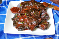 Oven Baked BBQ Pork Steaks | Just A Pinch Recipes image