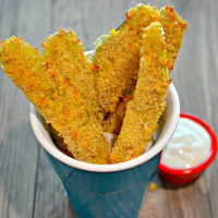 Air Fryer Spicy Dill Pickle Fries Recipe | Allrecipes image