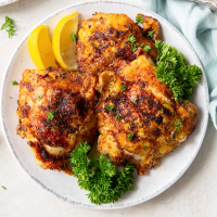 Air Fryer Chicken Thighs - So Crispy and Juicy! - Kristine ... image