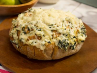Artichoke-Spinach Dip Bread Recipe | Food Network image