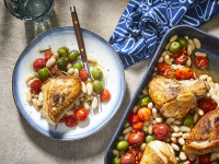 Easy Roasted Chicken Breasts with Tomatoes and White Bea… image