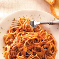 Spaghetti with Bolognese Sauce Recipe: How to Make It image
