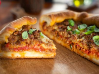 Deep-Dish Sausage Pizza Recipe | Valerie Bertinelli | Foo… image