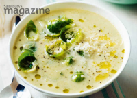 Brussels Sprout and Cheddar Cheese Soup Recipe | Sainsbur… image