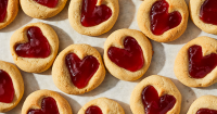Heart Thumbprint Cookies Recipe - PureWow image