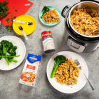Chicken noodle stir fry recipe | Jamie Oliver recipes image