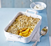 Peach crumble recipe - BBC Good Food image
