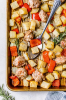 One Pan Roasted Potatoes, Sausage and Peppers - Skinny… image