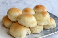 Easy Big Fat Yeast Rolls | Just A Pinch Recipes image