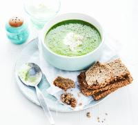 Cucumber, pea & lettuce soup recipe - BBC Good Food image