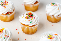 Simple Vanilla Cupcakes Recipe - Food.com image