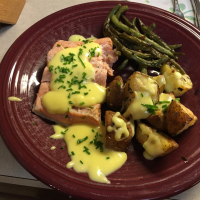 Poached Salmon with Hollandaise Sauce Recipe | Allr… image