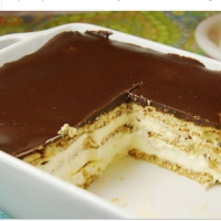 No-Bake Chocolate Eclair Cake Recipe | MyRecipes image