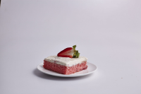 Fresh Strawberry Sheet Cake Recipe | MyRecipes image