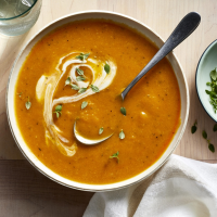 Roasted Butternut Squash Soup Recipe - EatingWell image