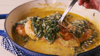 Best Creamed Spinach Chicken Recipe - How to Make ... - Delish image