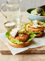 Mary Berry's Salmon and Dill Burger Recipe | BBC2 Love to ... image
