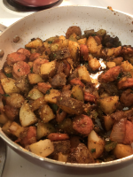 Fried Potatoes and Smoked Sausage Recipe - Food.com image