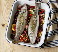 Italian baked sea bass recipe - BBC Good Food image