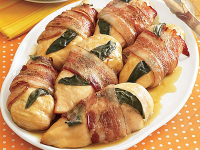 Bacon-and-Sage-Wrapped Chicken Breasts Recipe | MyR… image