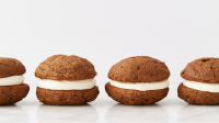 Pumpkin Whoopie Pies with Cream-Cheese Filling Recipe ... image