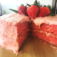 Mama Seward's Strawberry Cake | Just A Pinch Recipes image