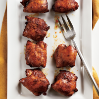Spicy Honey-Brushed Chicken Thighs Recipe | MyRecipes image