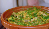 Chicken tagine with preserved lemon and green olives ... image