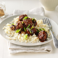 ASIAN MEATBALLS AND RICE RECIPES