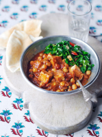 Tofu & chickpea curry with spring greens | Vegetables ... image