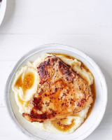Honey mustard-glazed pork chops with mash recipe ... image