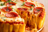 Best Pizza Rigatoni Pie Recipe - Rigatoni Pie Recipe - Delish image