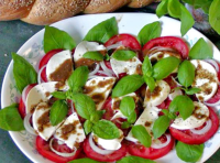 Basil, Tomato & Mozzarella Cheese Recipe - Food.com image