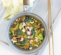Spicy mushroom & broccoli noodles recipe | BBC Good Food image